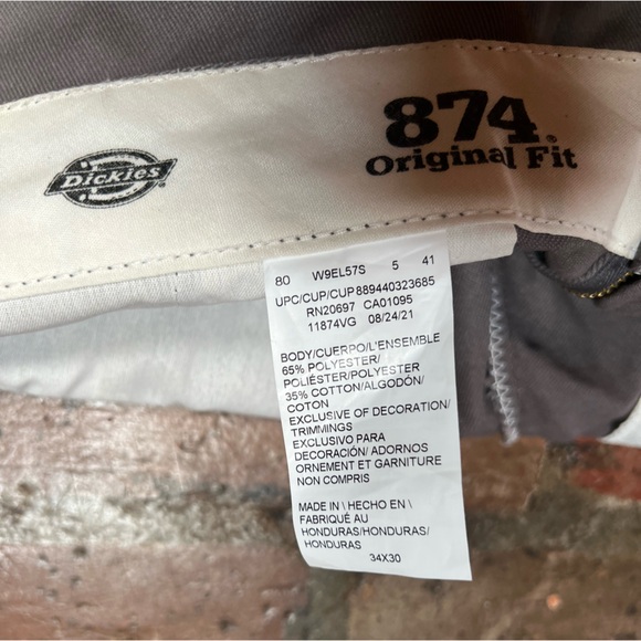 Grey 874 Dickies Work Pants - Picture 5 of 5